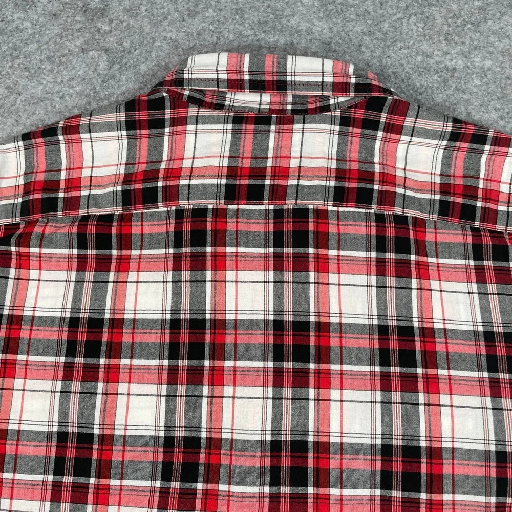 Polo Ralph Lauren Mens Shirt M Red Plaid Long Sleeve Classic Prep Button Down